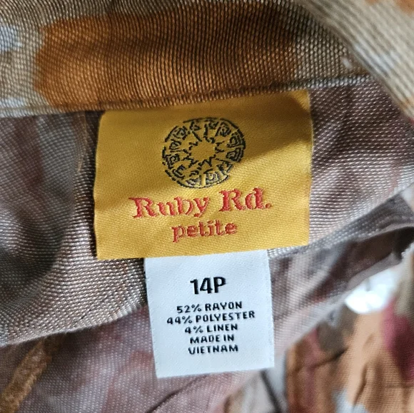 Ruby Rd. Boho Jacket Size 14P - Picture 4 of 4